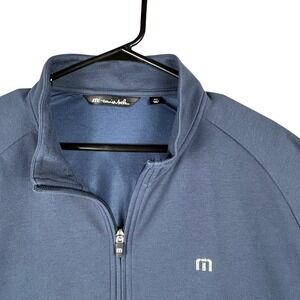 Travis Mathew Mens Blue 1/4 Zip Pullover Golf Jacket XXL‎